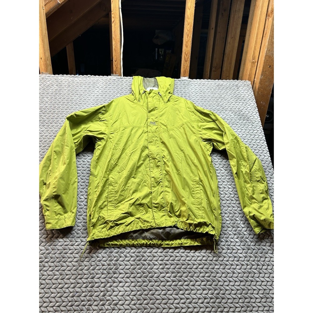 Helly Hansen Helly Tech Rain Jacket XL Green Hooded Waterproof Outdoor Shell